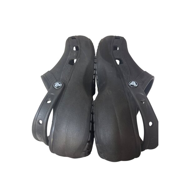 Classic Black Crocs Clogs With Slingback Strap Size Womens 9 - Picture 6 of 6